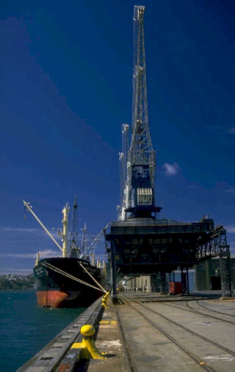 port cranes oceania 1980s 1990s A4 Photo Print