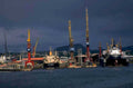 port cranes ships 1 1980s 1990s A4 Photo Print