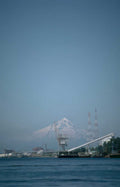 port fuji cranes Vintage A4 Photo Print