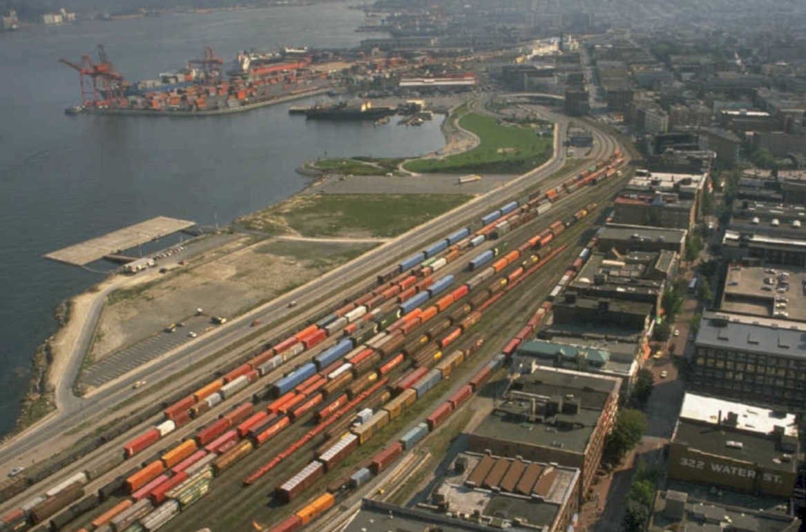 port seattle containers 1980s 1990s A4 Photo Print