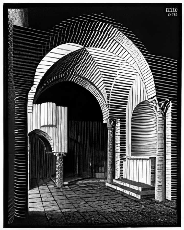 porta maria dell ospidale mc escher 1932 A4 Photo Print