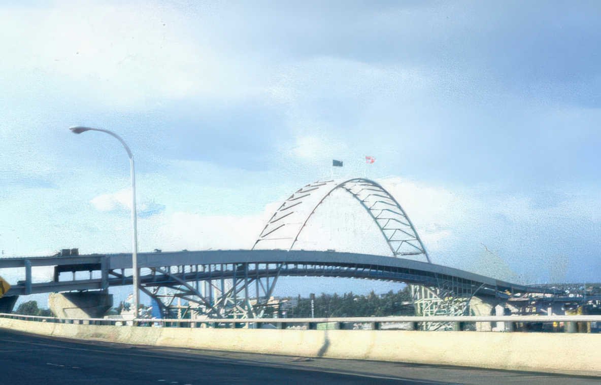 portland bridge 1977 Vintage A4 Photo Print