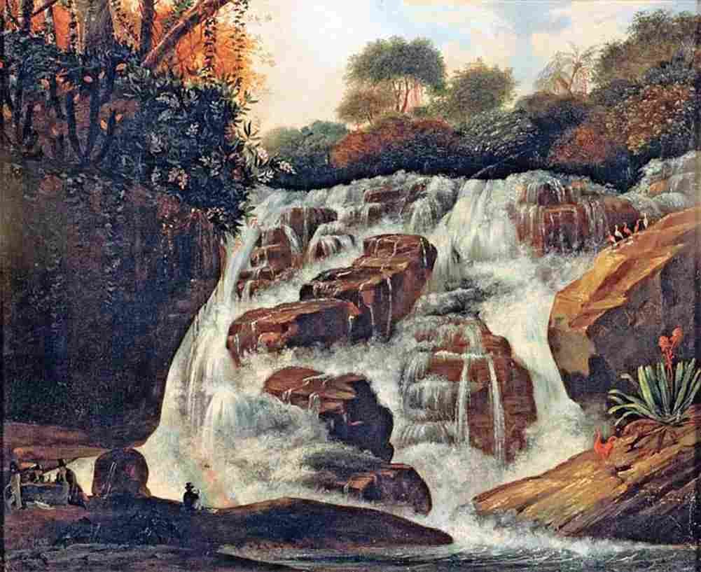 porto alegre great tijuca waterfall Art A4 Photo Print