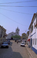 portugal cobblestone street 1980s 1990s A4 Photo Print