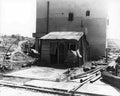 post storm building Vintage world war A4 Photo Print
