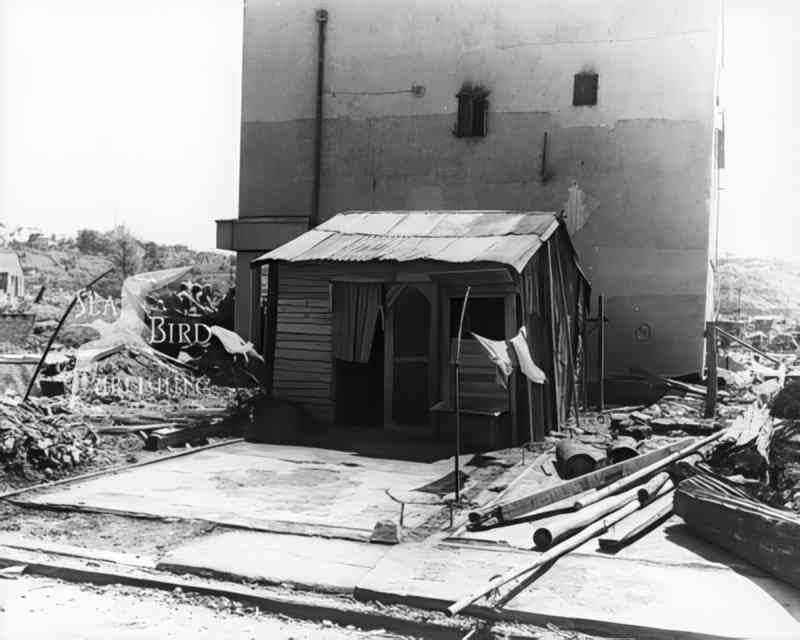 post storm building Vintage world war A4 Photo Print