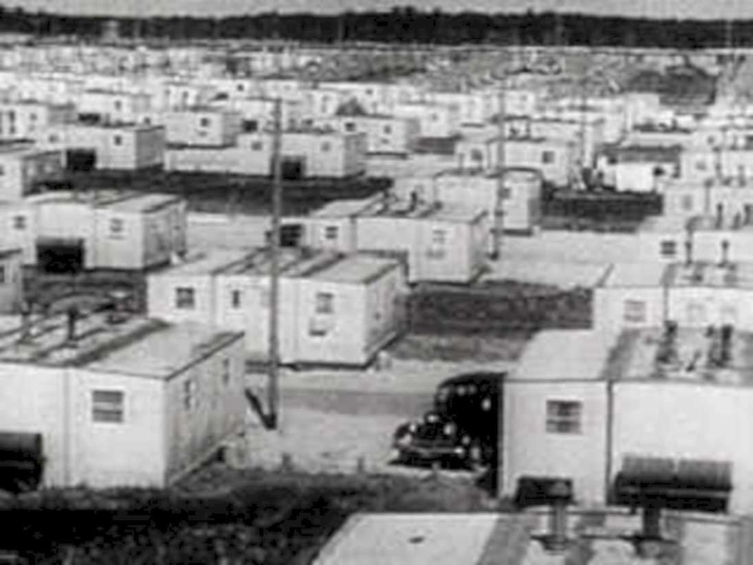 post war housing 31980s 1990s A4 Photo Print