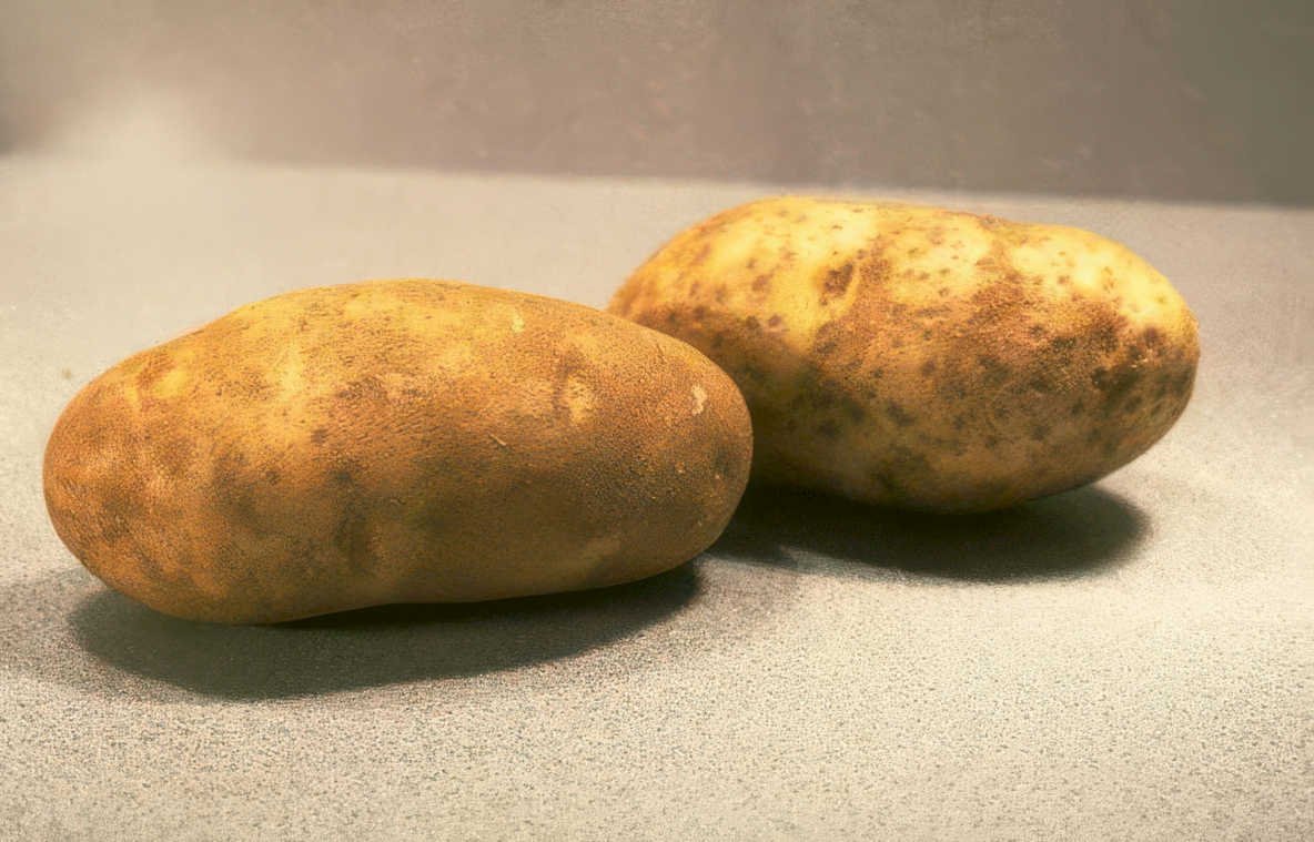 potatoes countertop texture Vintage A4 Photo Print