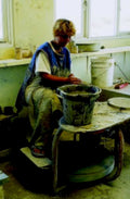 pottery wheel ceramics1980s 1990s A4 Photo Print 42