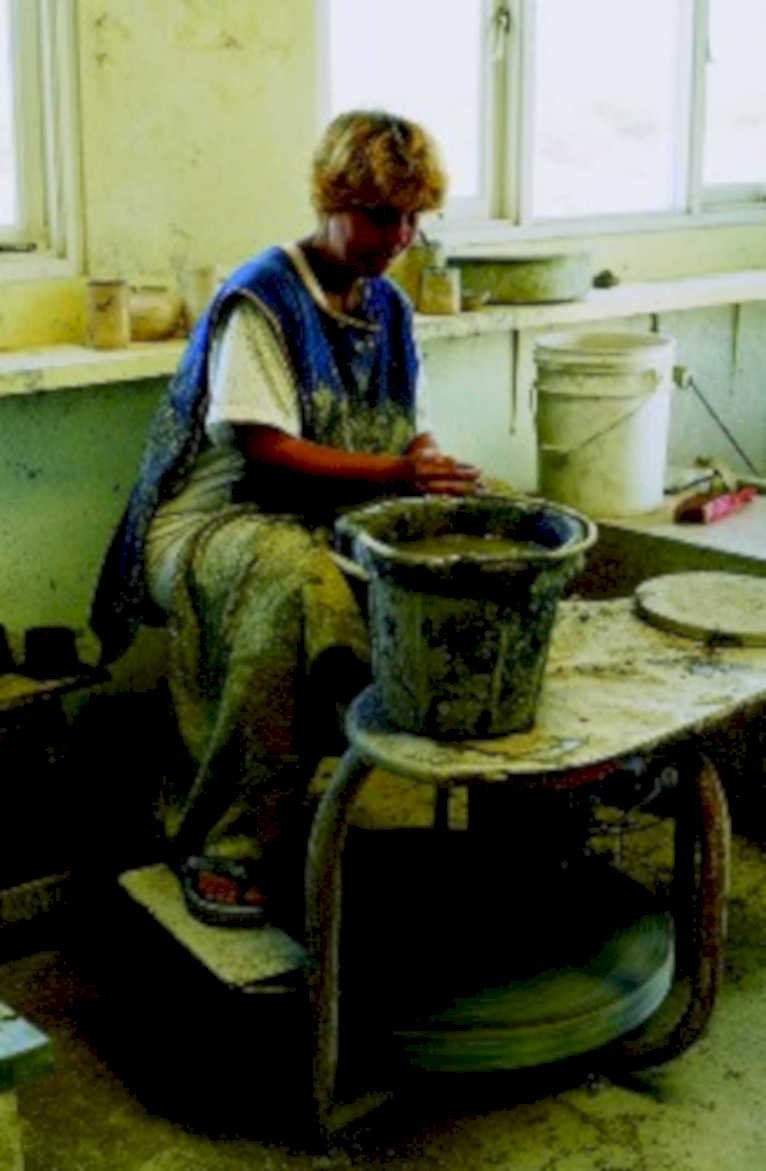pottery wheel ceramics1980s 1990s A4 Photo Print 42