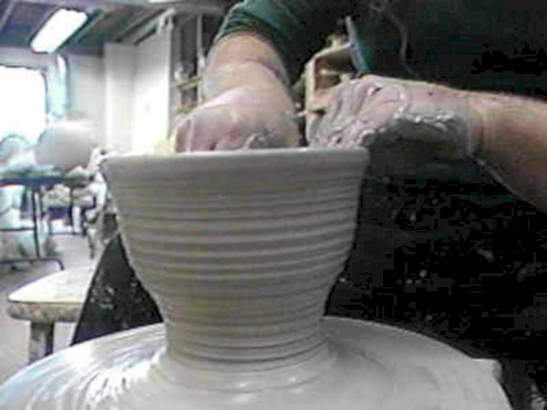 pottery wheel vase1980s 1990s A4 Photo Print