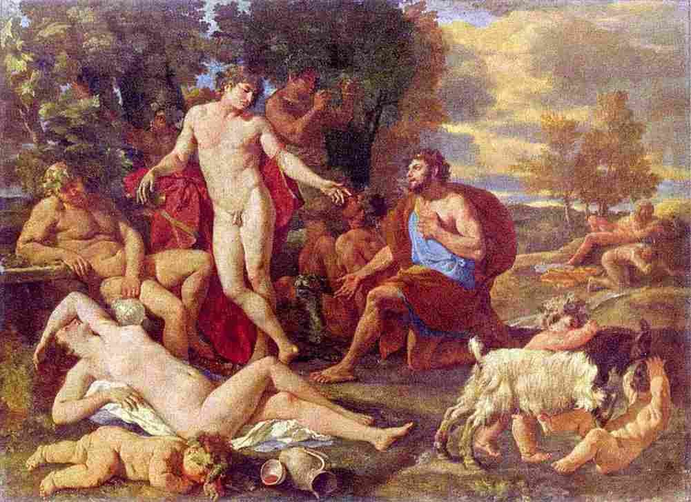 pou Midas and Bacchus Art A4 Photo Print