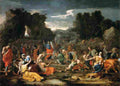 pou The Jews Gathering the Manna in the Desert Art A4 Photo Print