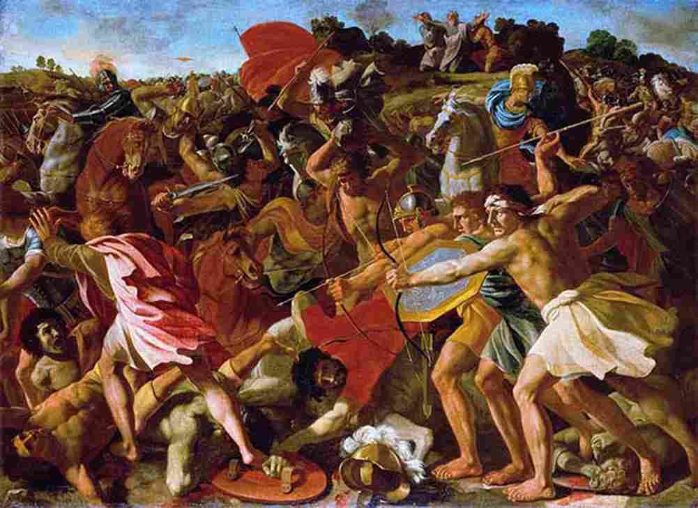 pou The Victory of Joshua over the Amalekites Art A4 Photo Print