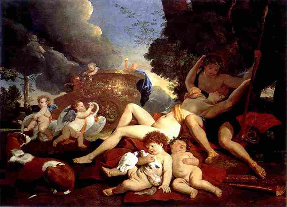 pou Venus and Adonis main Art A4 Photo Print