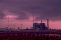 power plant dusk 1980s 1990s A4 Photo Print
