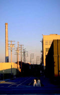 power plant exterior 1980s 1990s A4 Photo Print