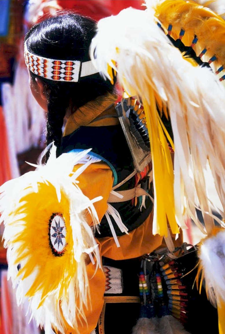 powwow headdress man1980s 1990s A4 Photo Print