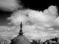 prague dome cloudscape1980s 1990s A4 Photo Print