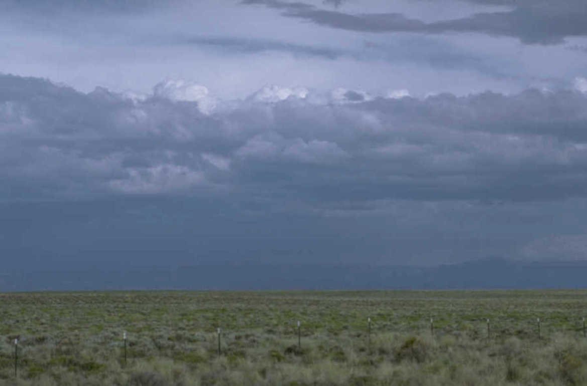 prairie storm mountains 1980s 1990s A4 Photo Print