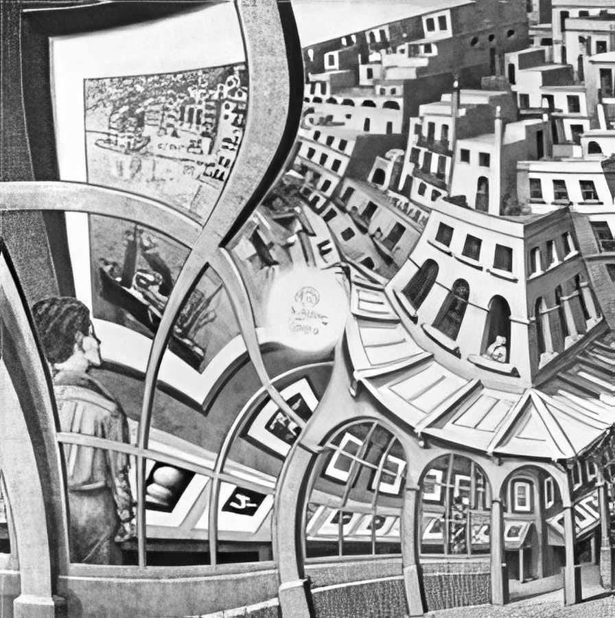 print gallery mc escher 1956 A4 Photo Print