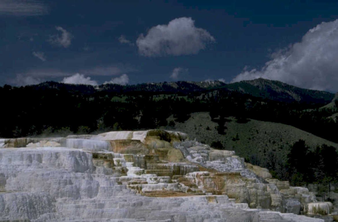 prismatic spring yellowstone 1980s 1990s A4 Photo Print