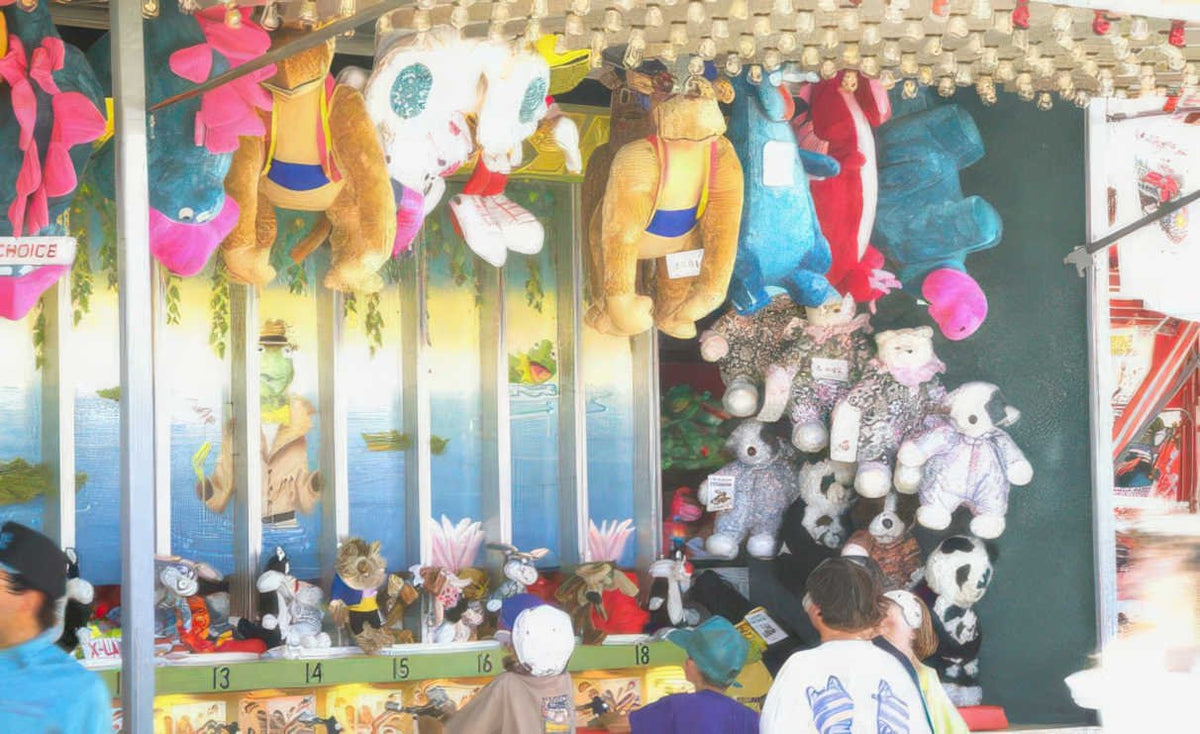 prize booth toys Vintage A4 Photo Print