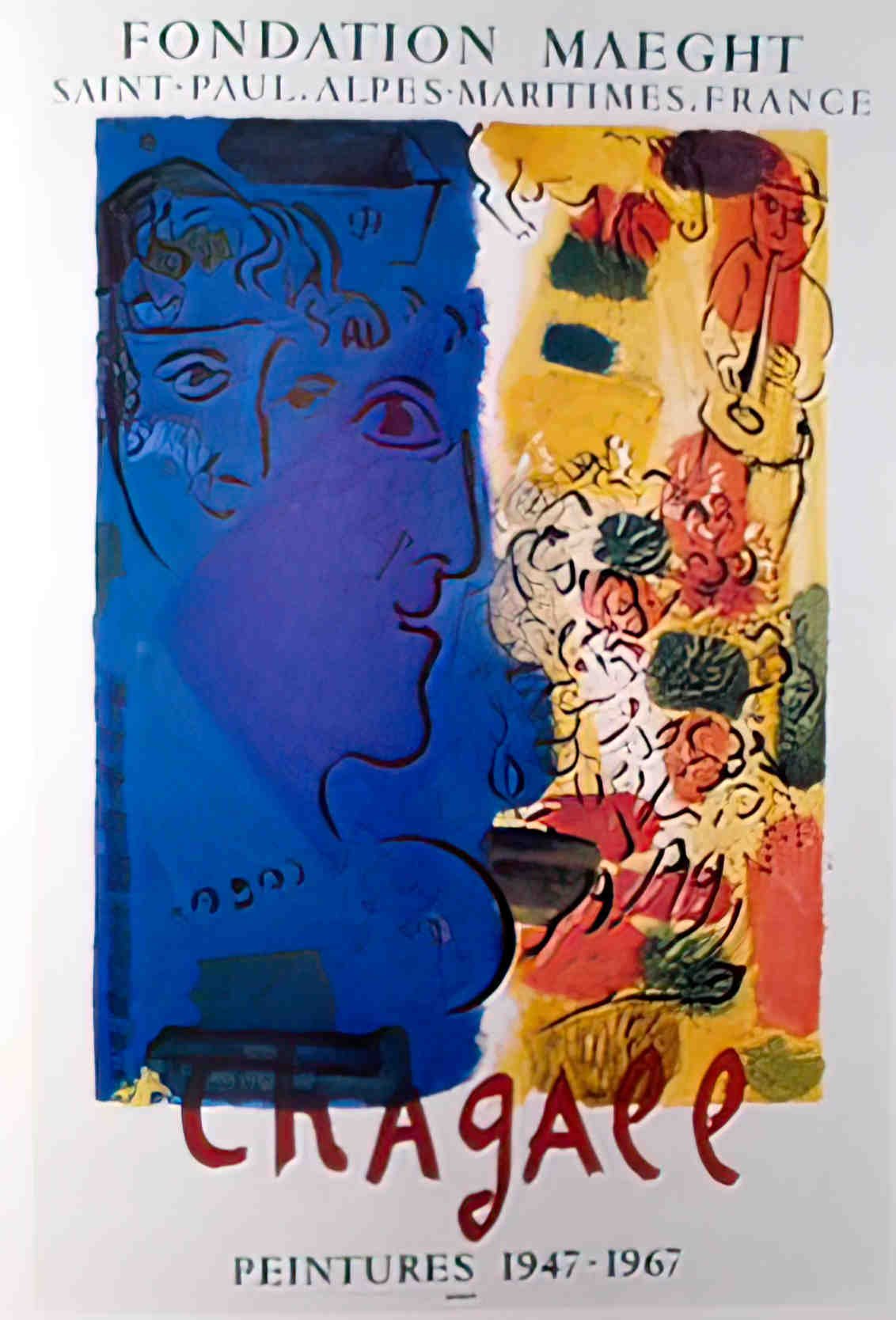 profibleubyChagall Advert A4 Photo Print