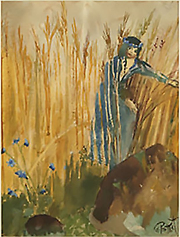 promet cornflower Art A4 Photo Print