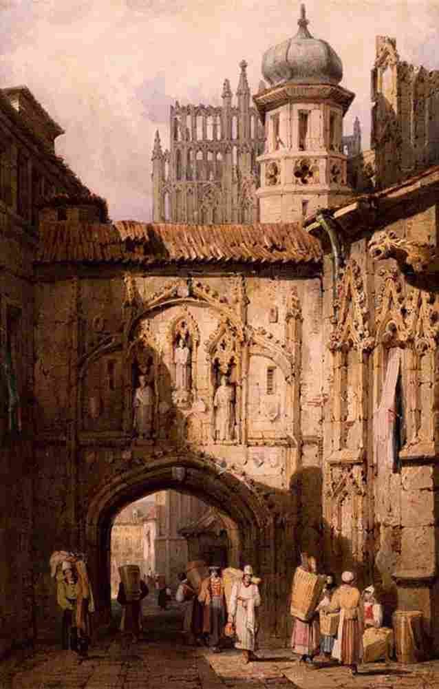 prout a view in nuremberg Art A4 Photo Print