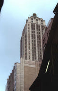 psfs building skyline Vintage A4 Photo Print