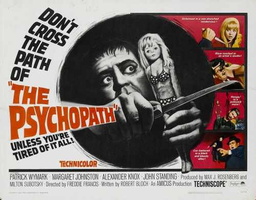 psychopath 1966  02 film star poster A4 Photo Print