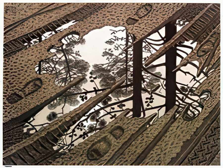 puddle mc escher 1952 A4 Photo Print