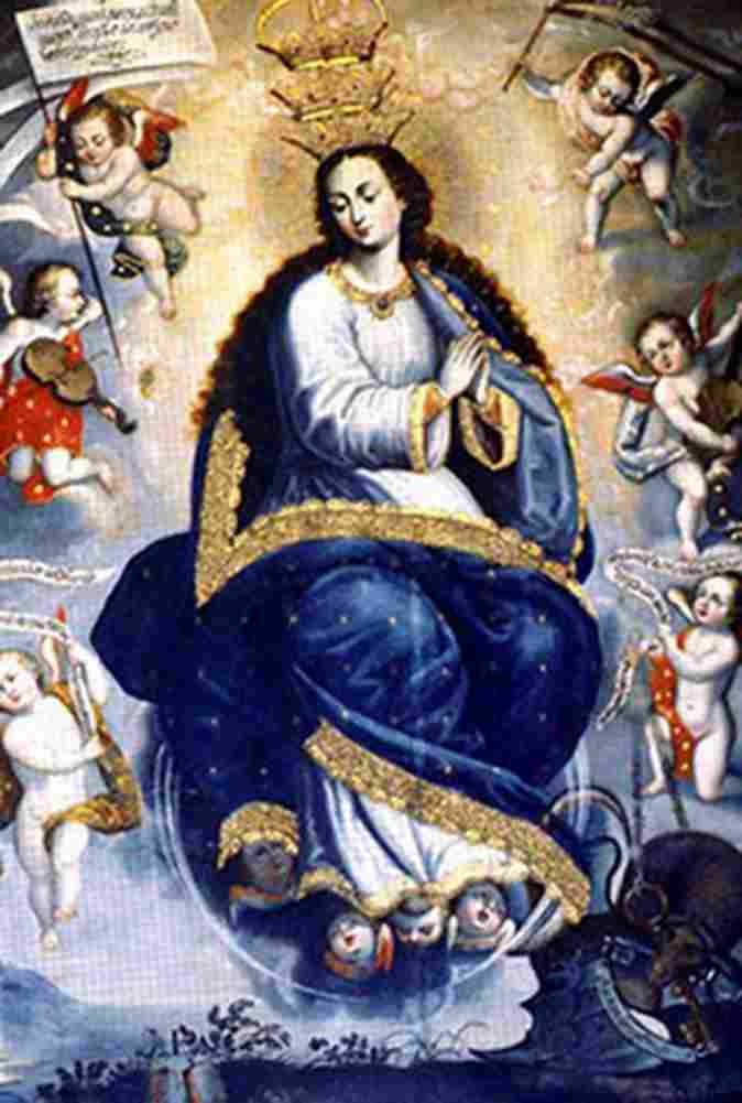 pumacallo virgin of the immaculate Art A4 Photo Print