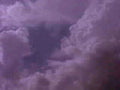 purple clouds sky1980s 1990s A4 Photo Print