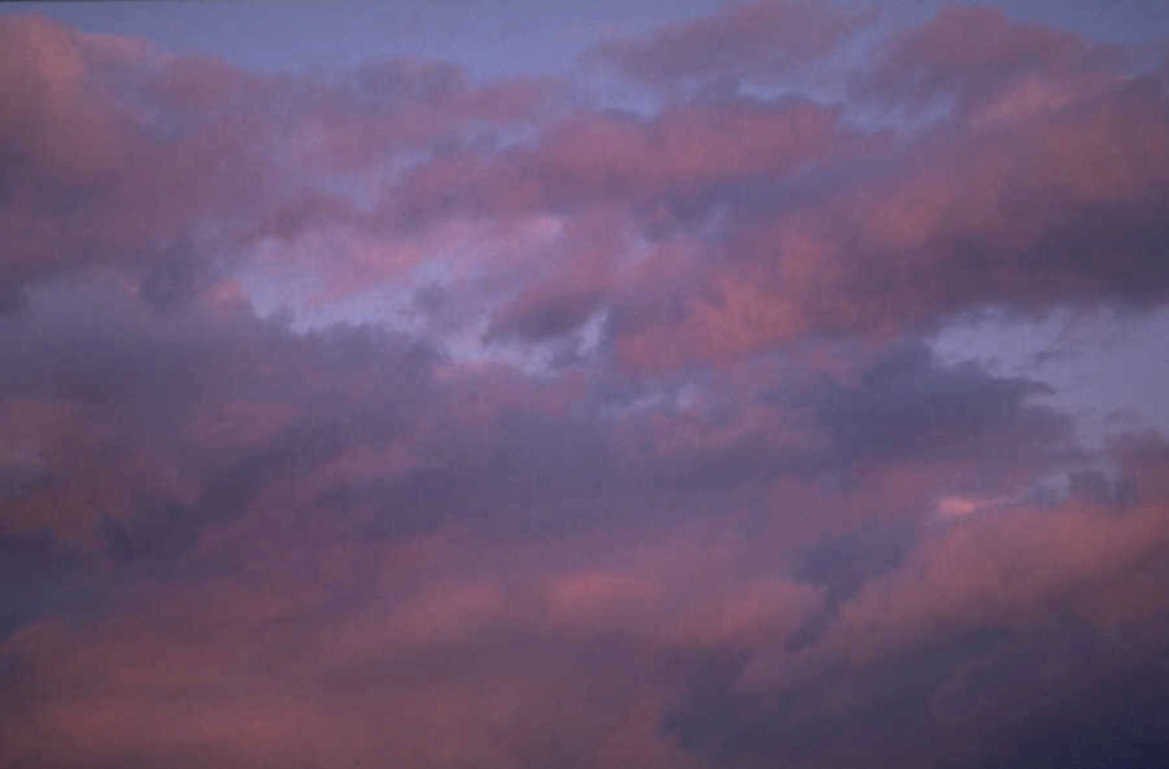 purple clouds sunset 1980s 1990s A4 Photo Print