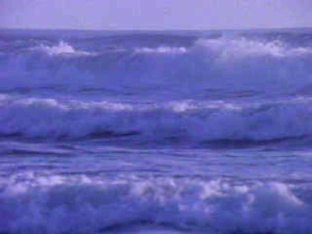 purple ocean waves1980s 1990s A4 Photo Print