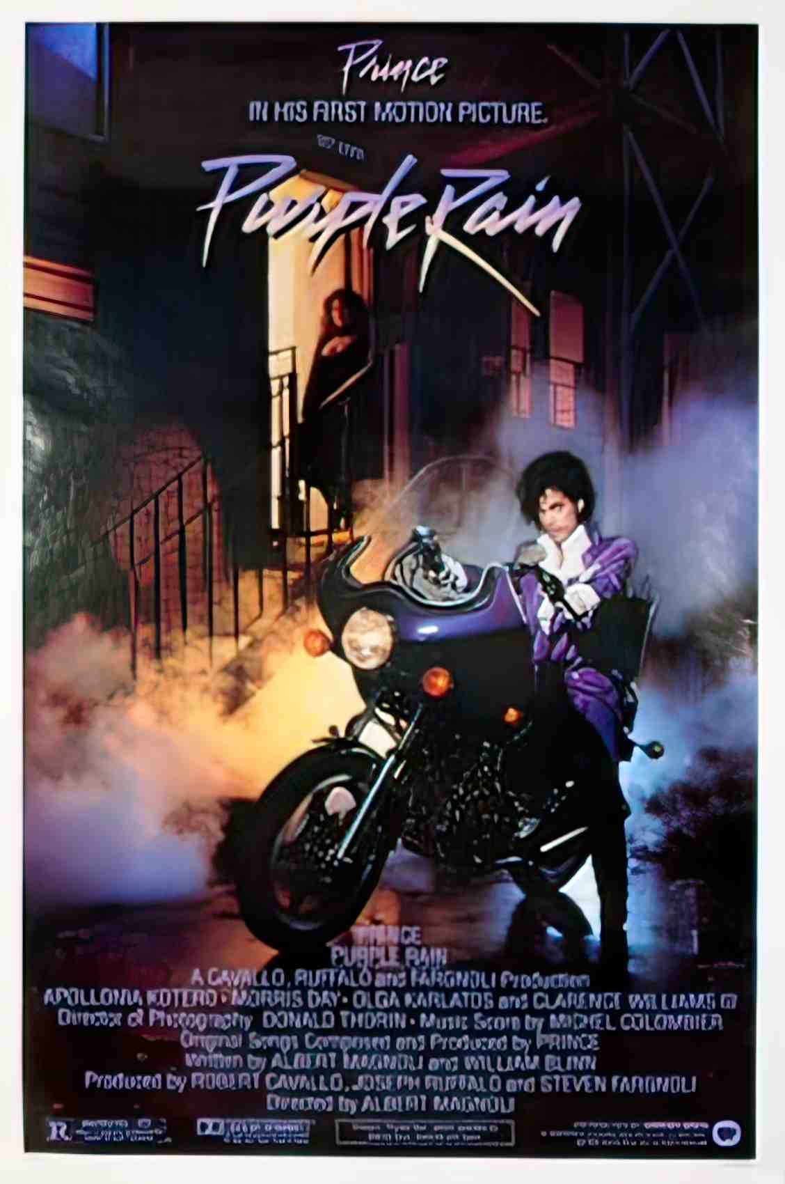 purple rain us 1sh Advert A4 Photo Print