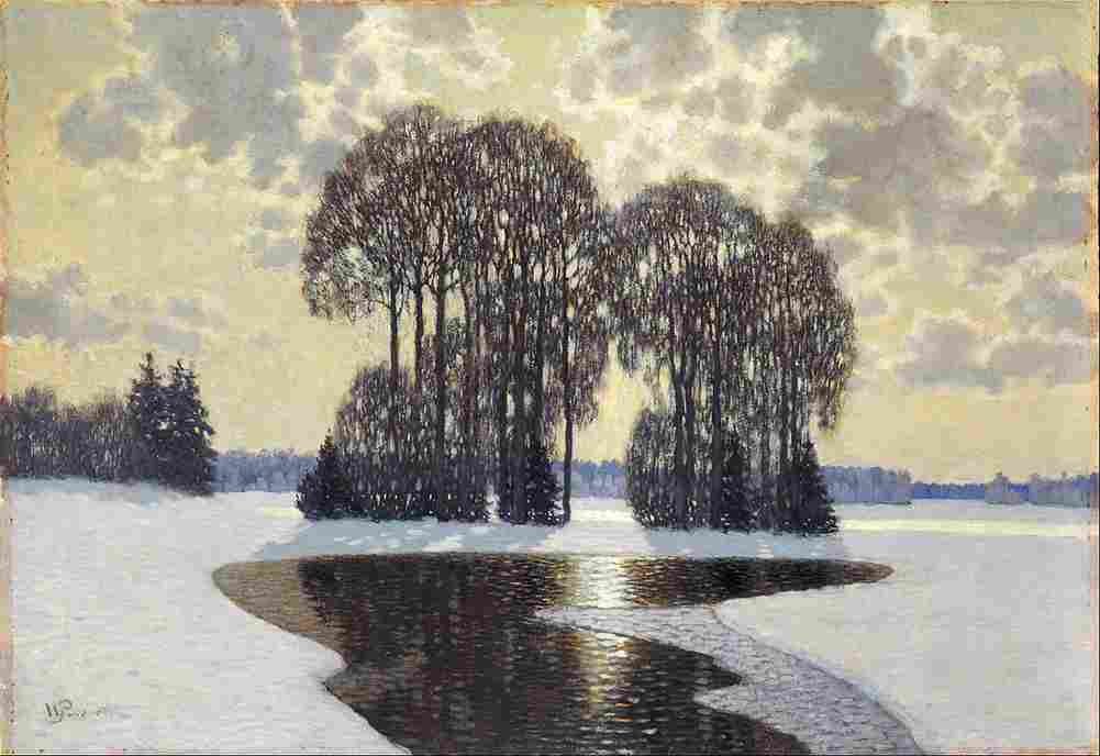 purvitis winter Art A4 Photo Print