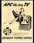 pye apc television 1950s Advert A4 Photo Print