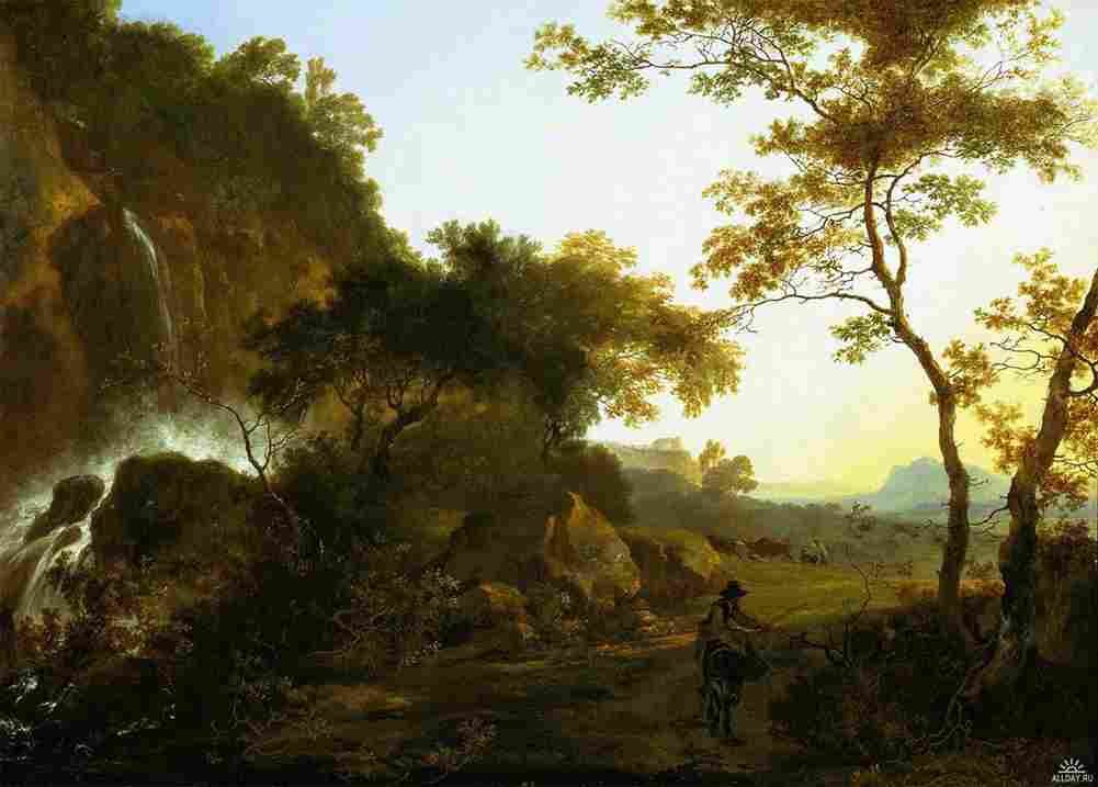 pyna Italianate landscape Possibly Pynacker Art A4 Photo Print