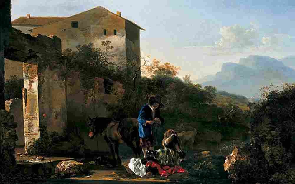pyna Landscape with a Goatherd Art A4 Photo Print