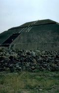 pyramid sun teotihuacan 2 Vintage A4 Photo Print