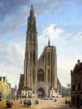 quaglio The Cathedral in Antwerp Art A4 Photo Print