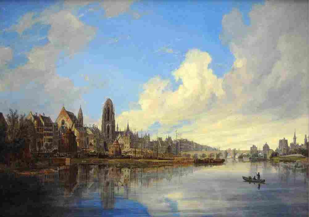 quaglio View of Frankfurt Art A4 Photo Print