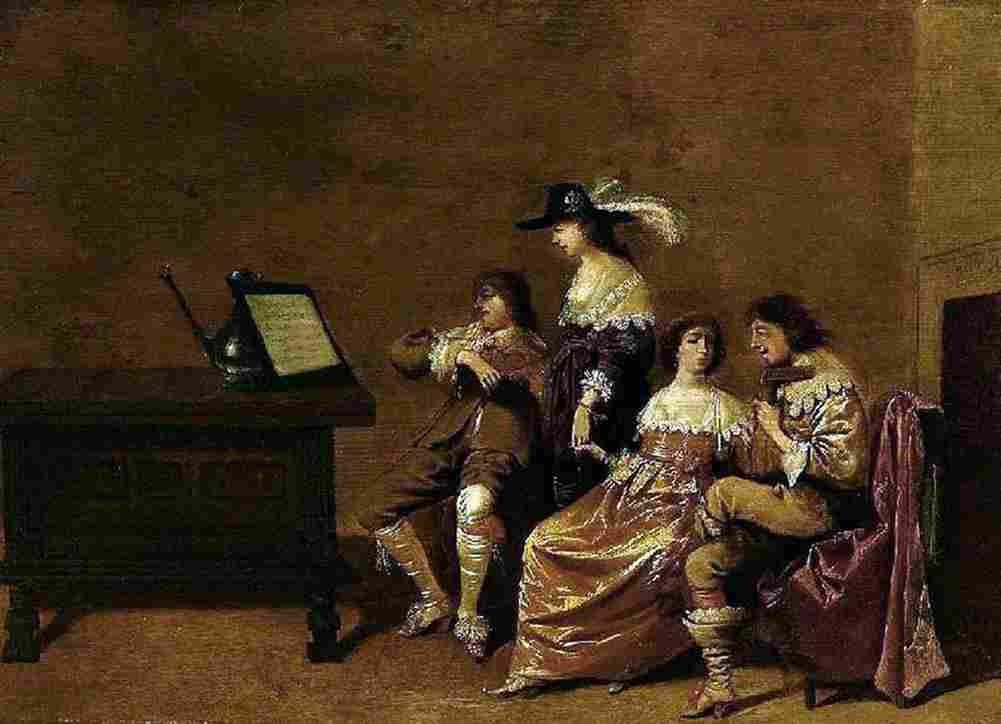 quast Elegant Company Making Music Art A4 Photo Print