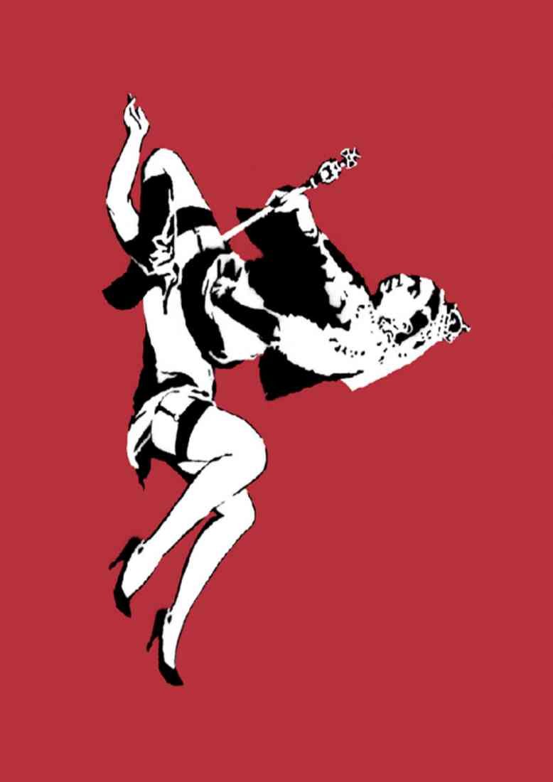 queen vic banksy 2018 A4 Photo Print