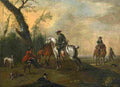 querfurt Hunting Party at Rest Art A4 Photo Print