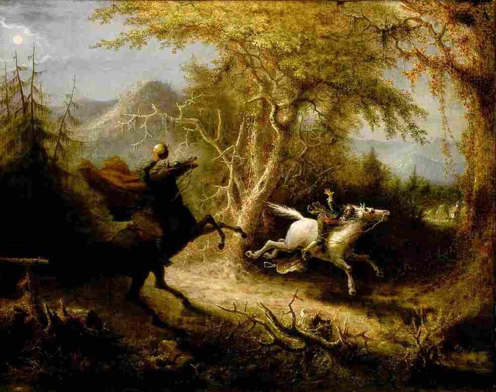 quidor john the headless horseman pursuing ichabod Art A4 Photo Print