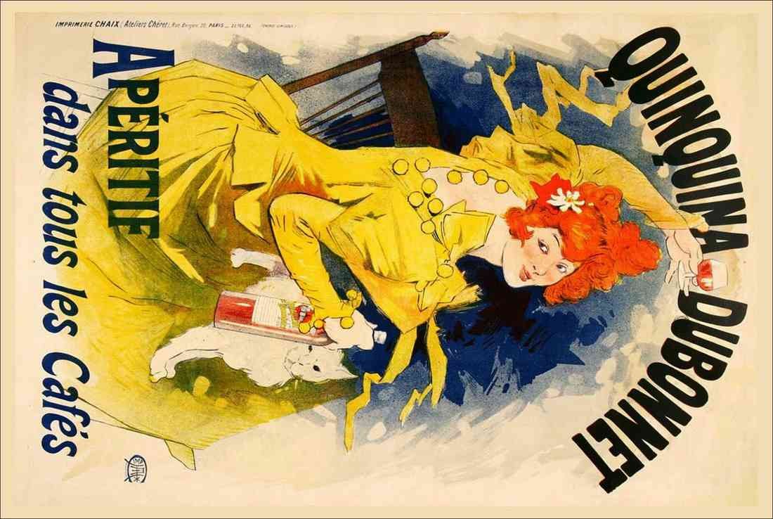 quinquina dubonnet by jules cheret 1896 liquor french A4 Photo Print